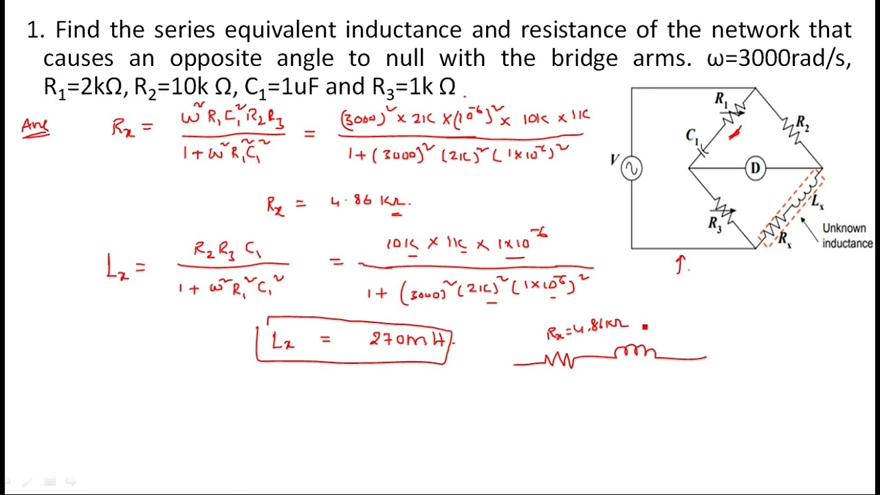 Hay's bridge | Example Problems | Electrical Instruments ( EIM ) | Lec - 50