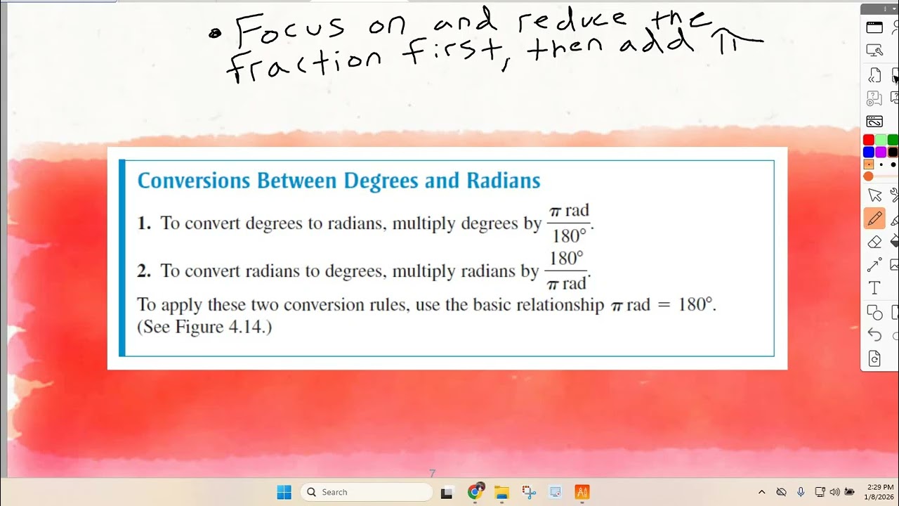 Radians and Degrees