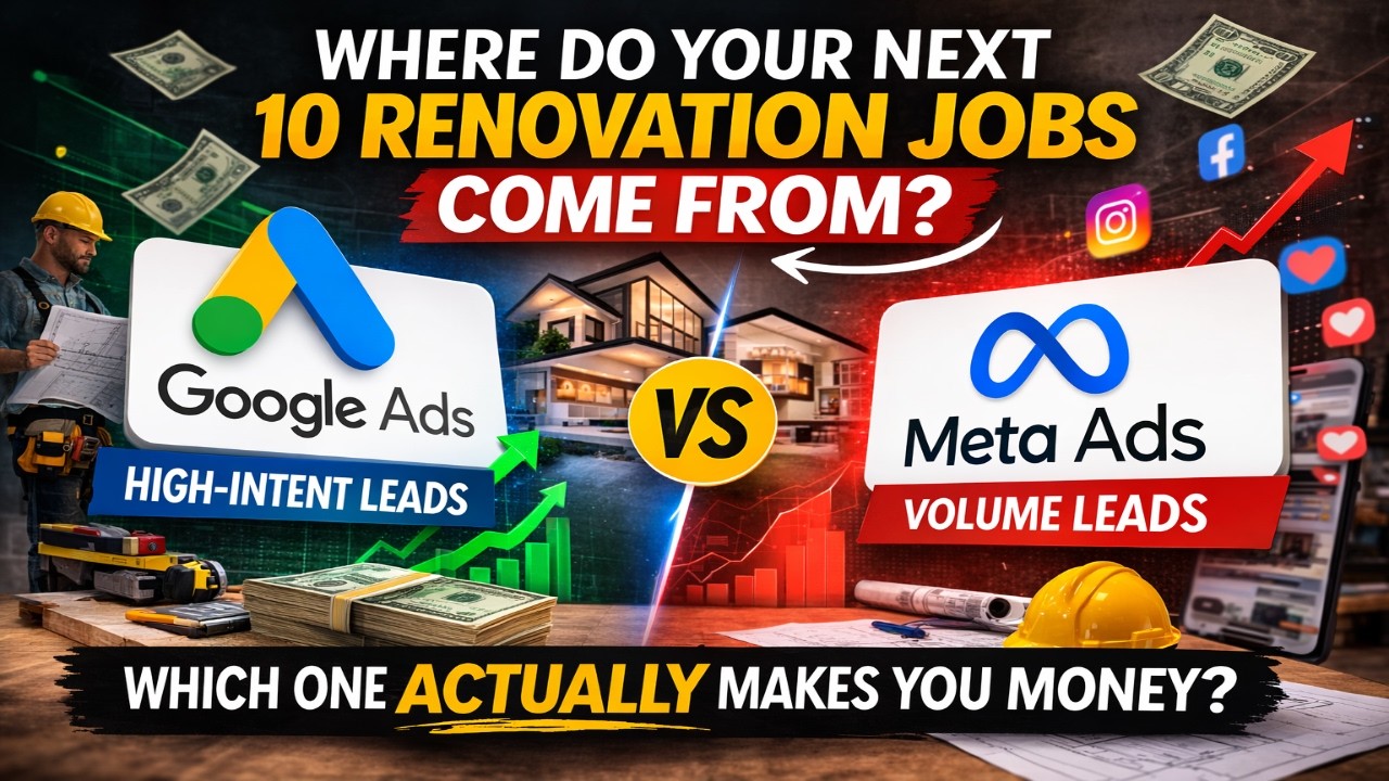 Google Ads vs Meta Ads for Renovation Companies &mdash; Which One Actually Gets You Jobs?
