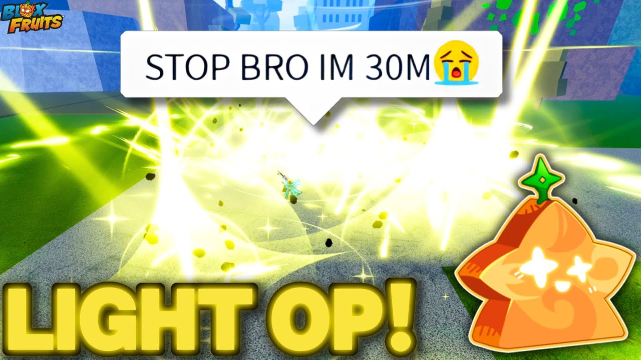 Это 30-миллиметровое комбо LIGHT One Shot заставит всех выйти из себя!!🤣🔥 | Blox Fruits