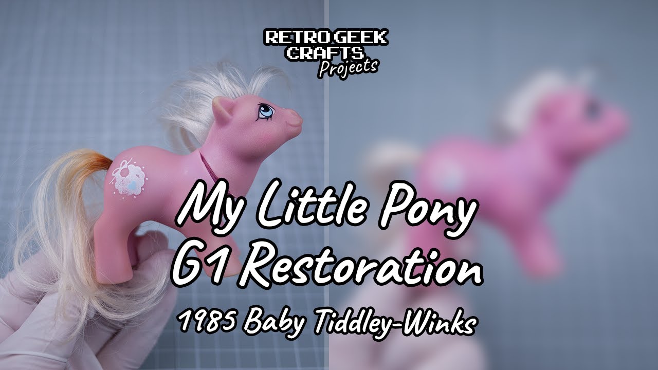 1985 My Little Pony G1 Baby Tiddley-Winks Toy Restoration - MLP Hasbro Toy Repair - Rusty Tail