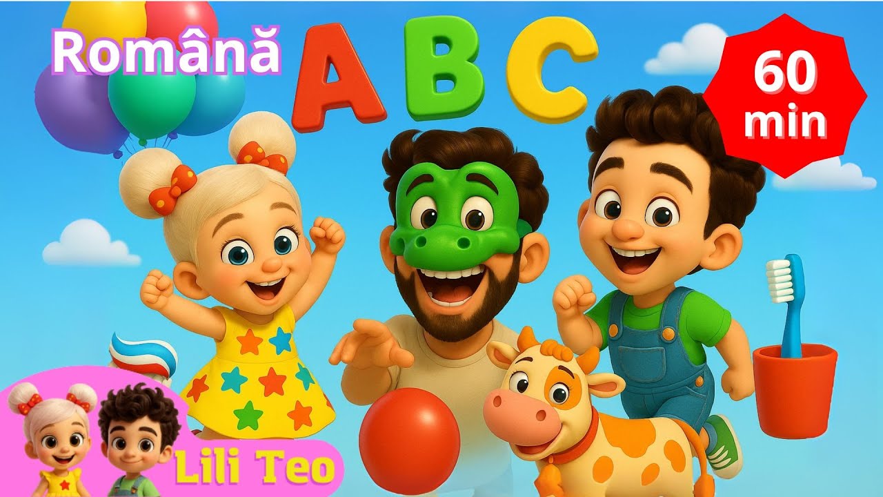 ABC, Culori, Văcuța Tina, Spălatul pe Dinți și Altele – Hai să Ne Jucăm și Să Învățăm cu Lili și Teo