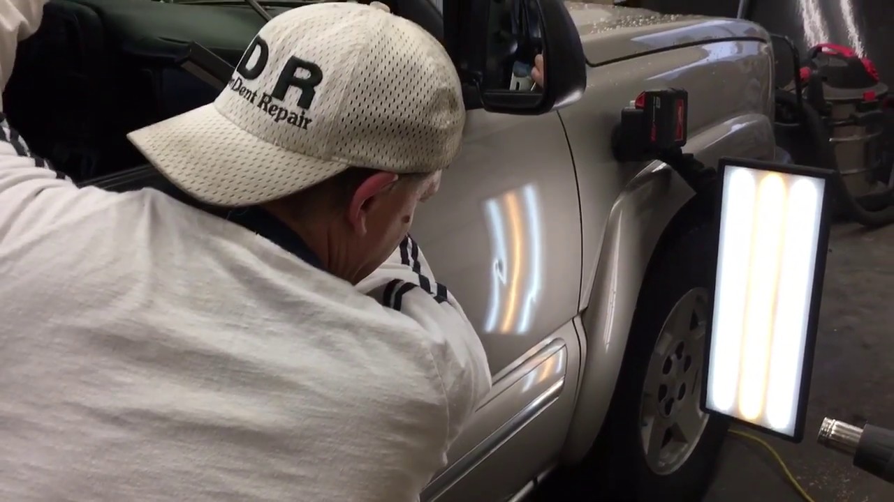 WOW 👍 PDR dent repair -USING RODS