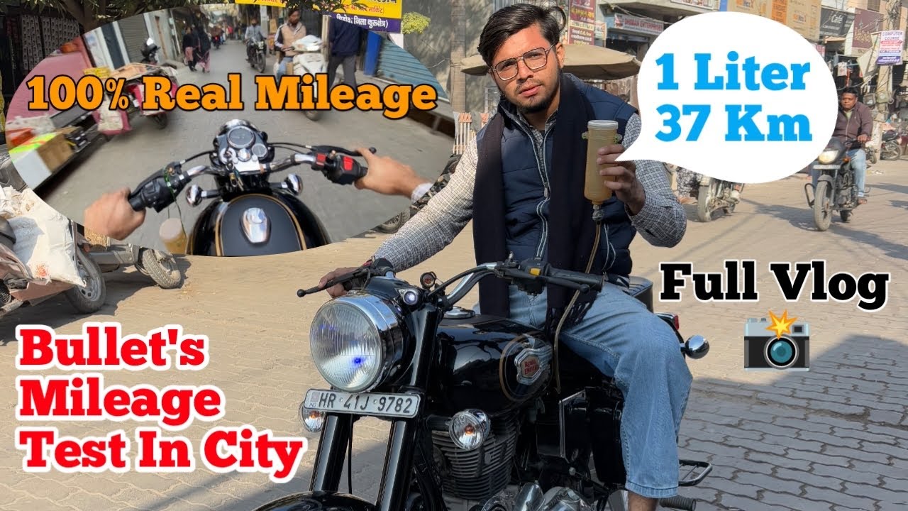 Bullet&rsquo;s City Mileage Test Full Detail Vlog | Bullet Modification