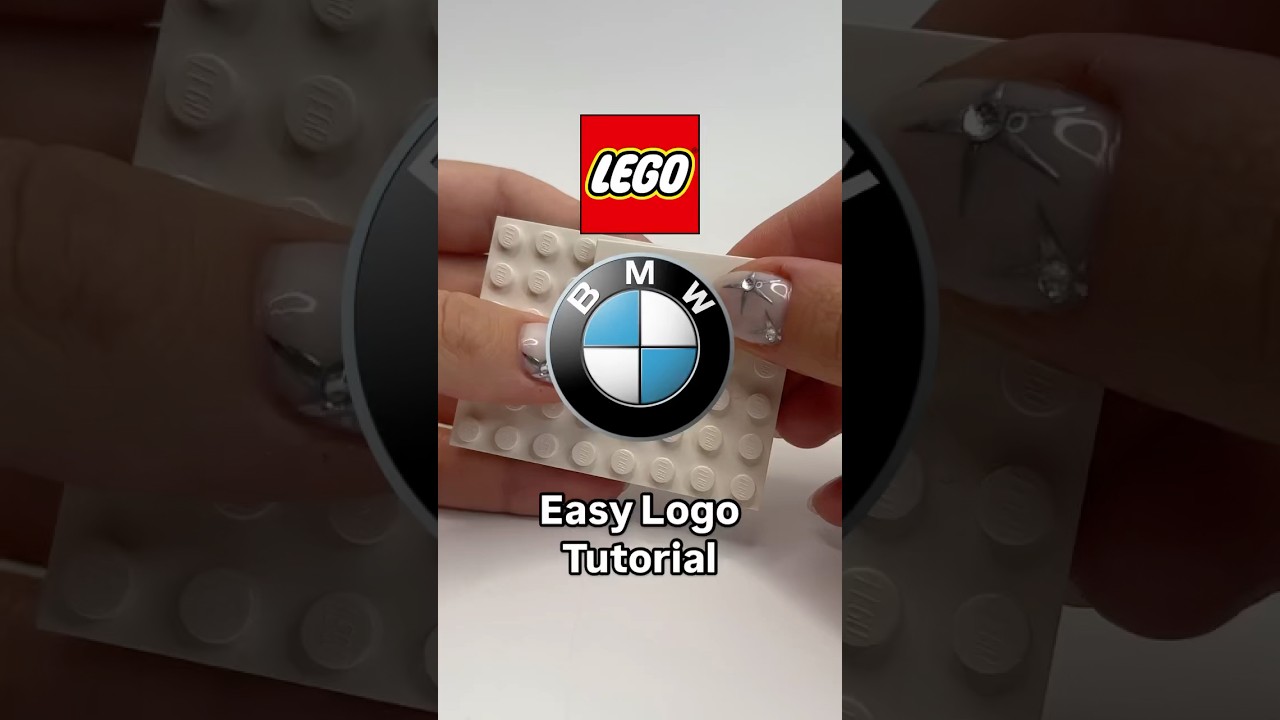 Easy LEGO BMW Tutorial ⚪️🔵 #legocars #legomoc #bmw
