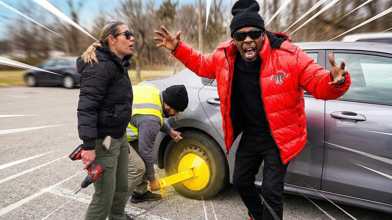 He Came Back to THIS… Car Booted for Unpaid Parking Tickets