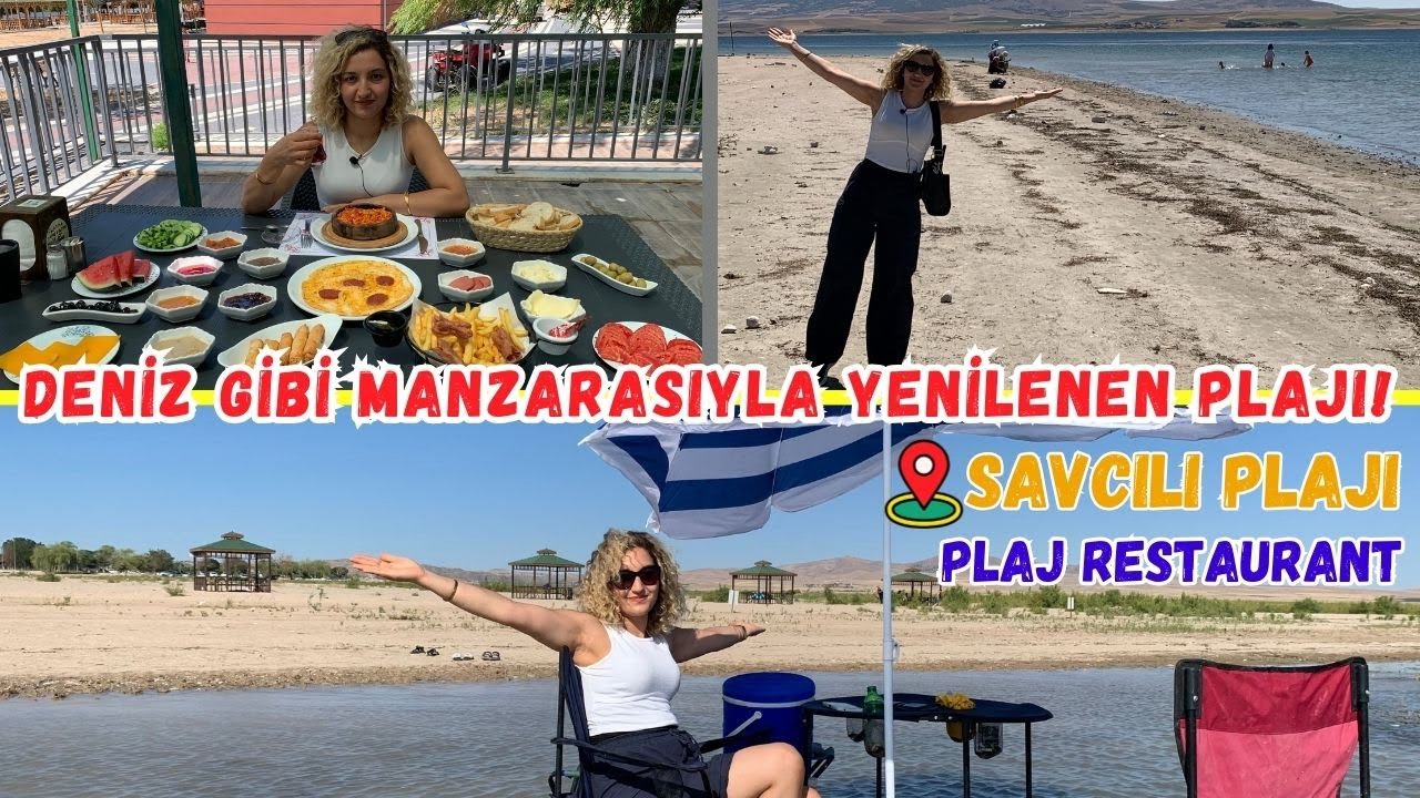 İÇ ANADOLUDA DENİZ GİBİ MANZARA ve PLAJIN HEMEN YANINDA RESTAURANT CAFE SAVCILI PLAJI KAMAN KIRŞEHİR