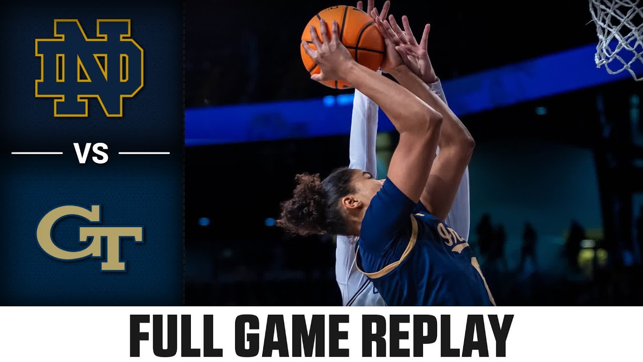 Notre Dame vs. Georgia Tech Full Game Replay | 2025-26 ACC Women's Basketball