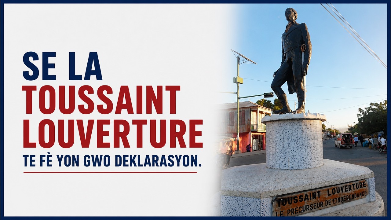 KI KOTE TOUSSAINT LOUVERTURE TE FÈ YON GWO DEKLARASYON  APRE ARESTASYON LI KI RETE NAN LISTWA ?