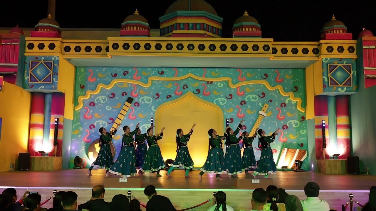Traditional Ghoomar Dance by Ladies 🌸 | Global Village Dubai