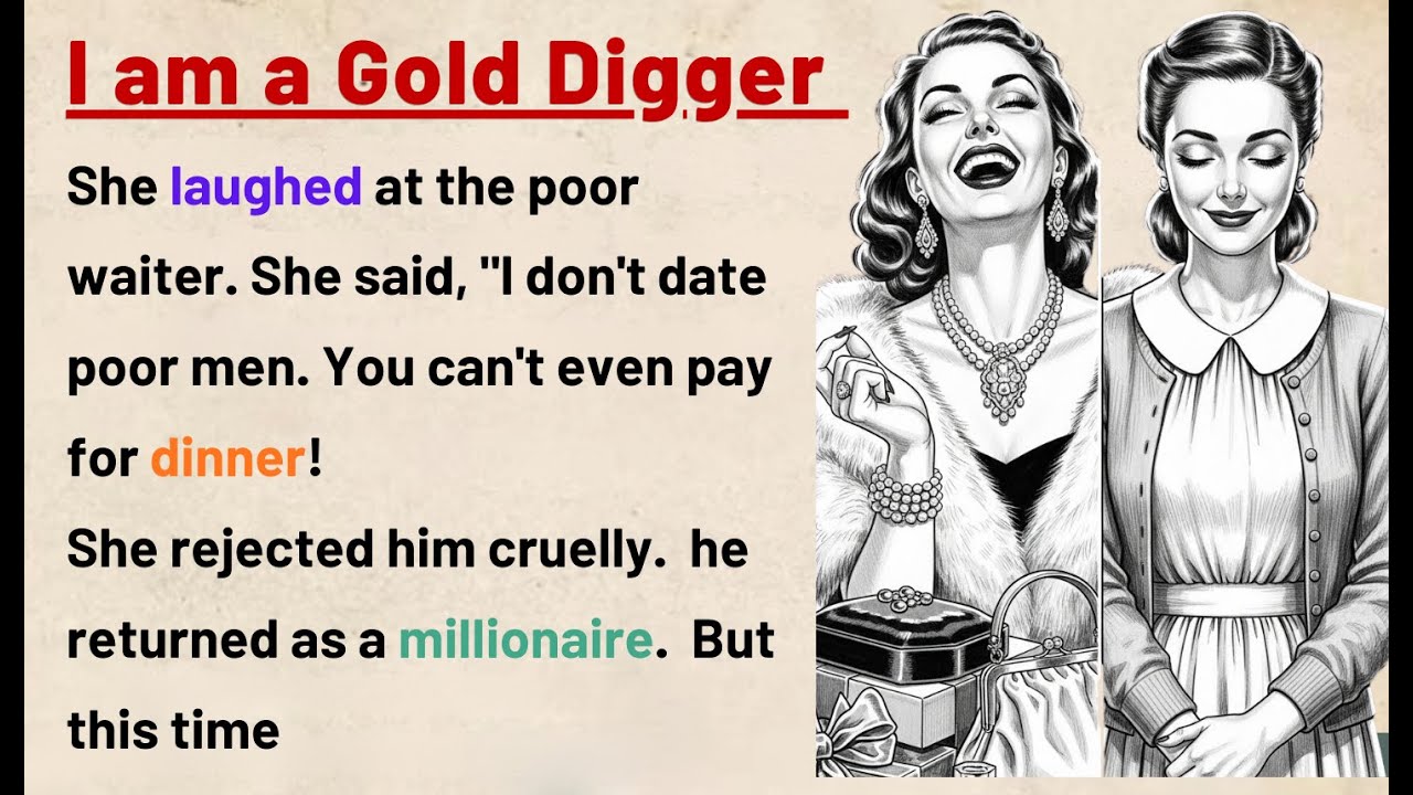 Learn English Through Story ⭐ I Am a Gold Digger | Level 3 English Listening & Speaking Practice