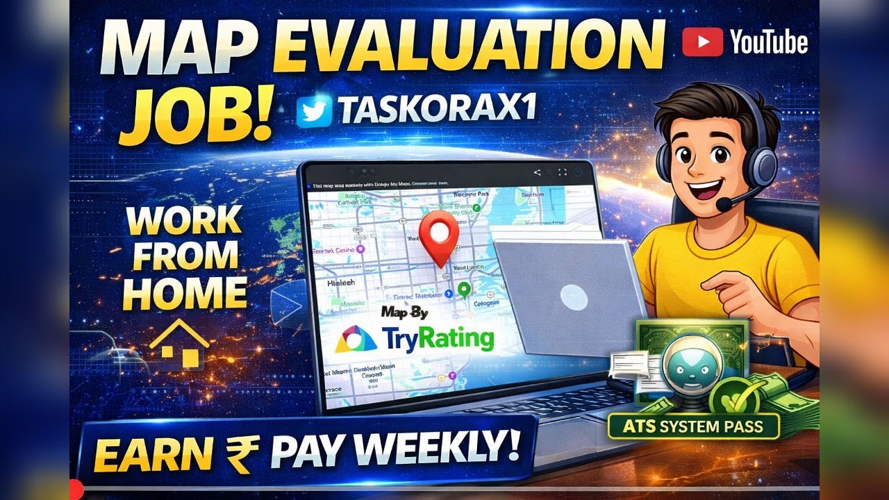 Map Evaluation Job 2026  TryRating  OneForma | How To Start & Earn Work From Home India@TaskoraX1