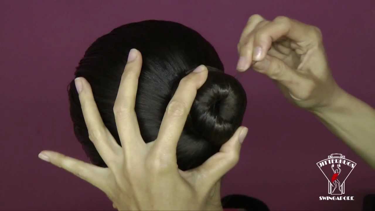 A Jitterbugs Tutorial - How To Tie A Neat & Secure Hair Bun