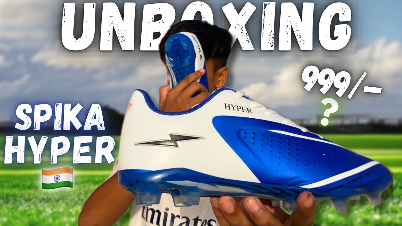 SPIKA HYPER FOOTBALL SHOES UNBOXING & REVIEW || BEST INDIAN SHOES ?