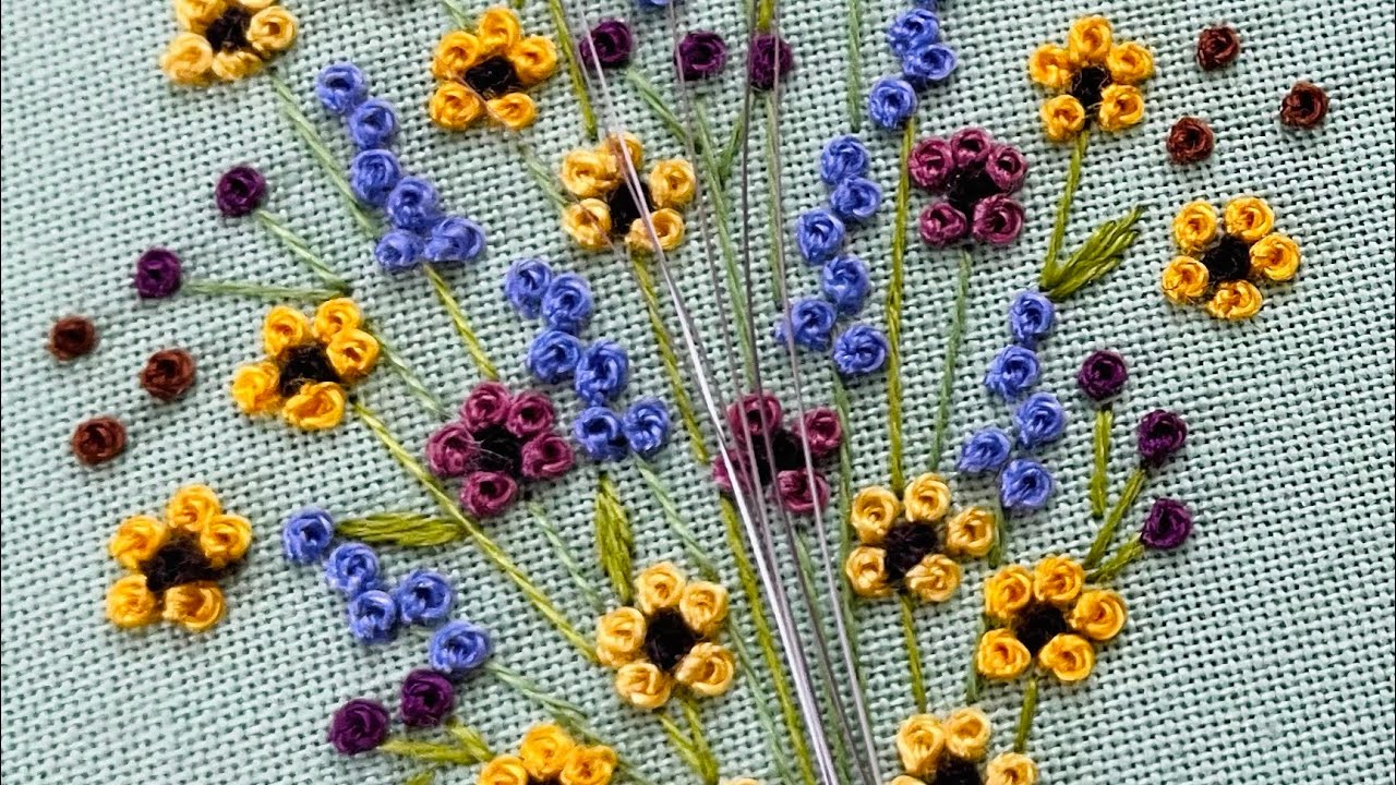 Make Perfect French Knots With OR Without a Hoop Stand