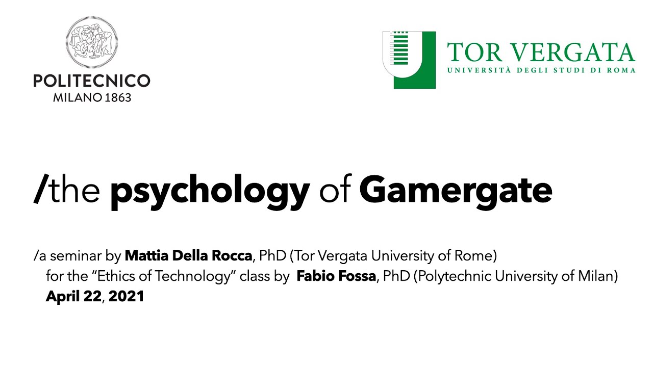 The Psychology of Gamergate x  