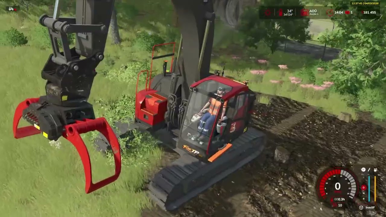#farmingsimulator25 - petit chantier de bois avec la volvo 355 EL