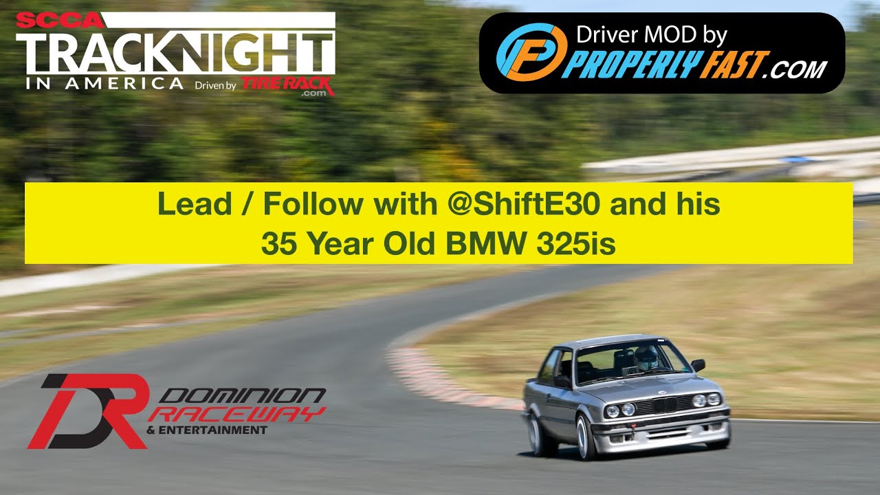 1990 BMW 325is and BMW M2 does Lead / Follow - TNIA Dominion Raceway