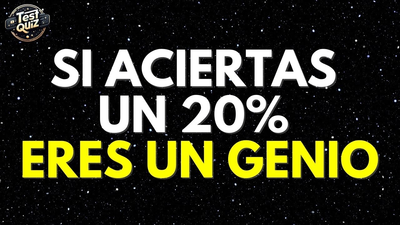 50 Preguntas de CULTURA GENERAL DIFICILES Y SIN OPCIONES 🌍 ~ Si logras acertar el 20% eres un GENIO🧠
