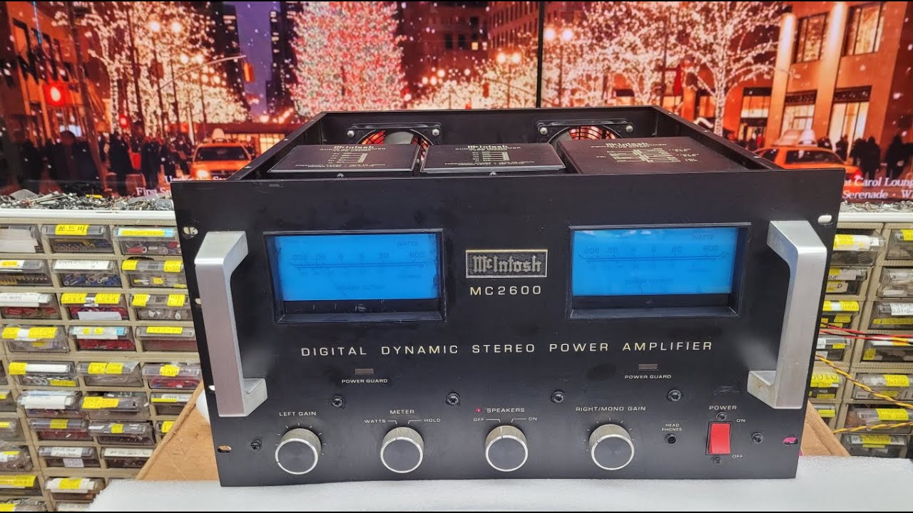 BROKEN McIntosh MC2600 Repair ? 36세의 명기 메킨토시 파워앰프 고장수리! 고열에 연기나고 응급 상태?
