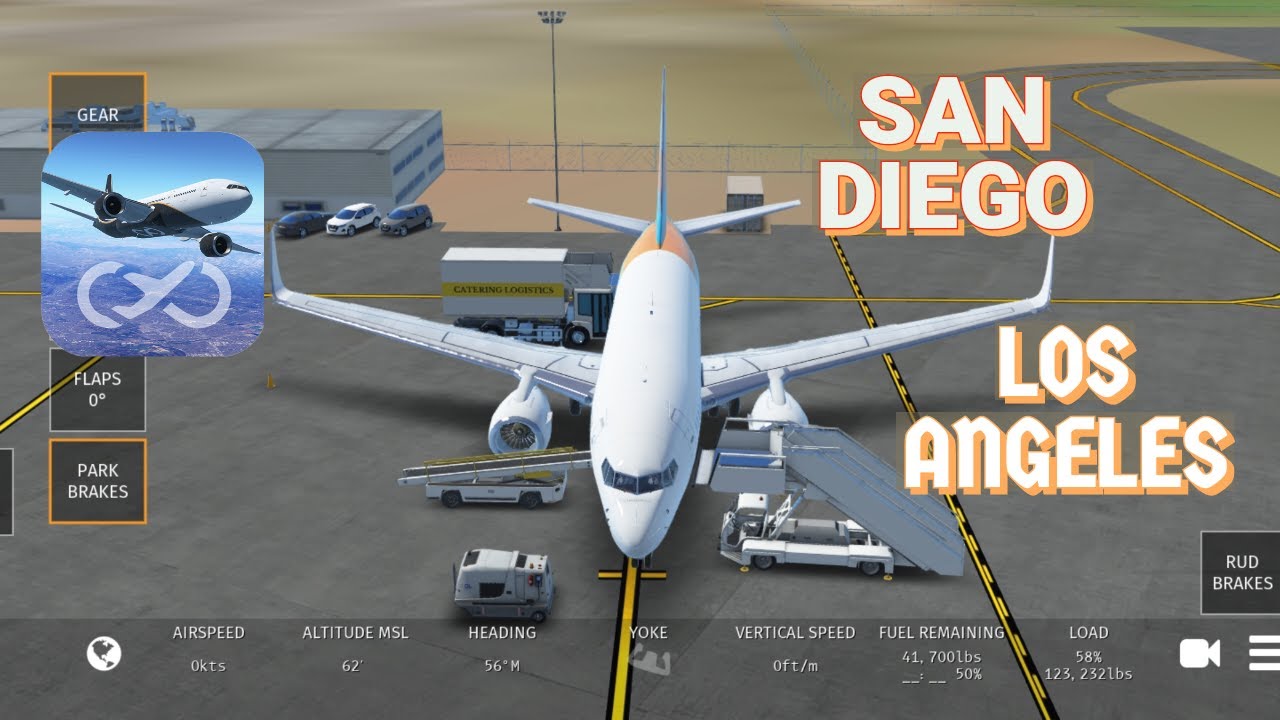 Infinite Flight ||Boeing 737-700||San Diego to Los Angels Flight Simulation.