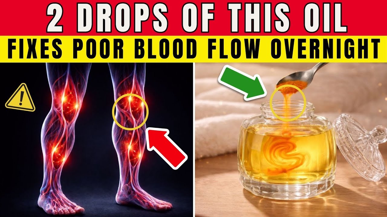 Seniors, THIS Oil Improves Blood Flow In Your Legs Fast! | Senior Health Tips
