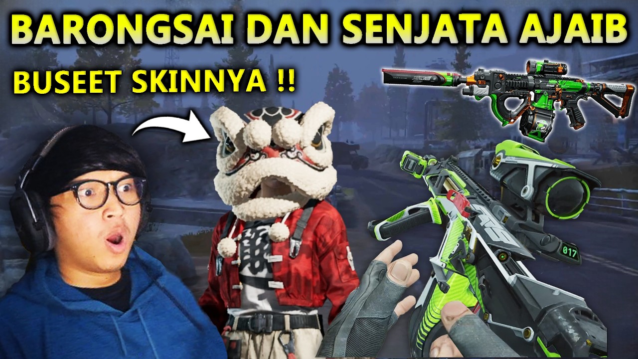BUSET NGERI BANGET SKIN BARONGSAI ADA DI ARENA BREAKOUT! REVIEW SKIN GACHA M4A1 & LR-AR2 BUNGLON