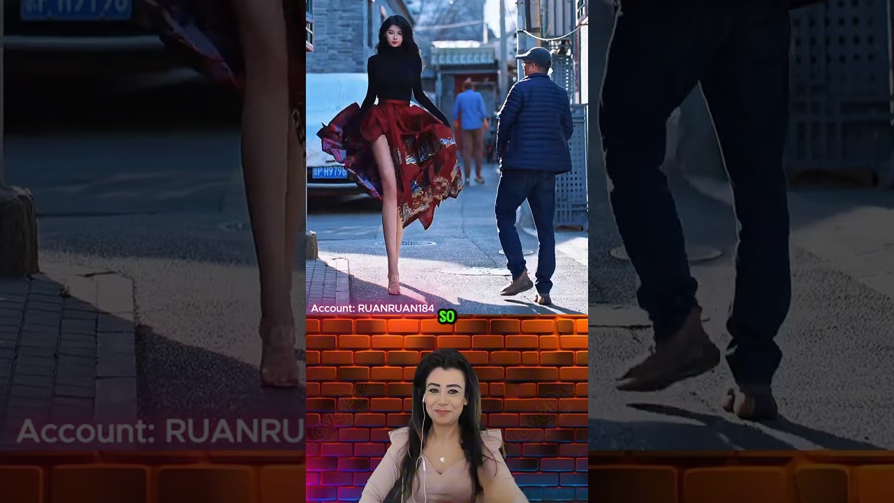 👠 China's 6ft 3in Shining Giant Princess in Hanfu on the Streets! #giantstyle #streetstyle #outfit