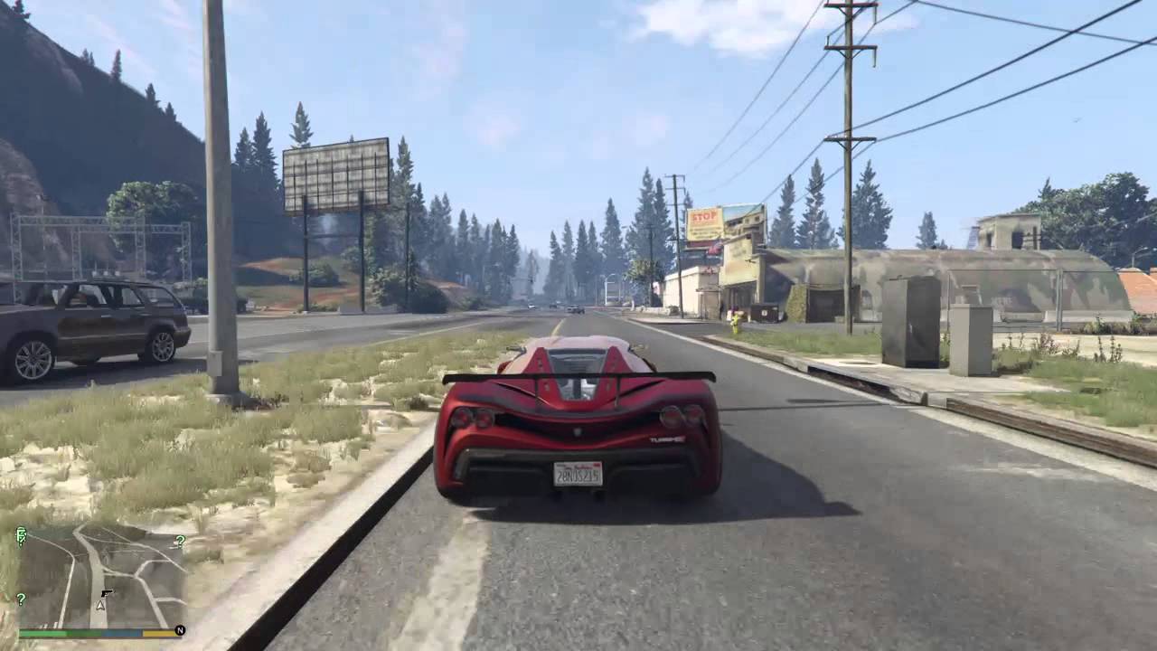 GTA 5 PS4 - Map Run: Driving Around the whole San Andreas state (GTA 5 Next Gen)