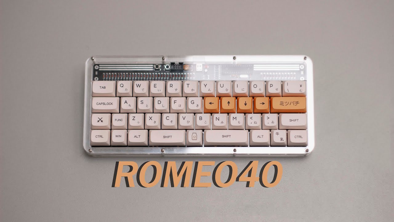 Romeo40 Full Build | Gateron Milky Yellow KS-3X1 Lubed & Filmed