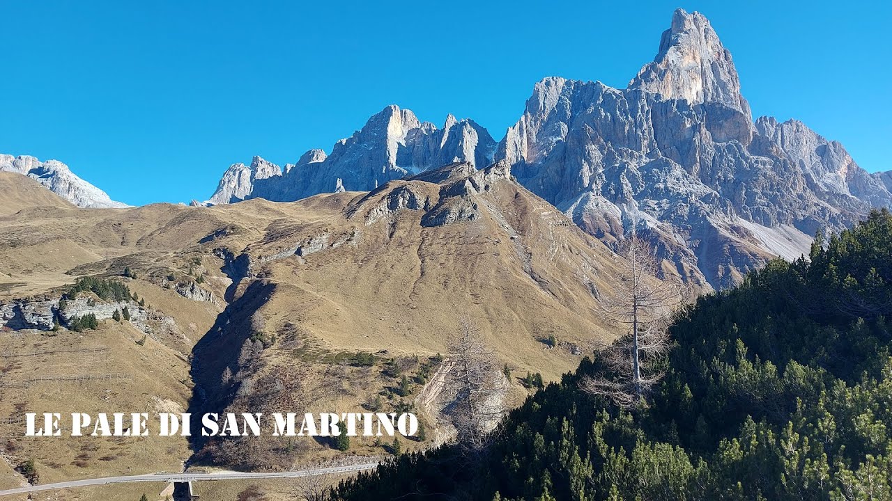 Le Pale di San Martino viste da Bellamonte (Predazzo), Trento