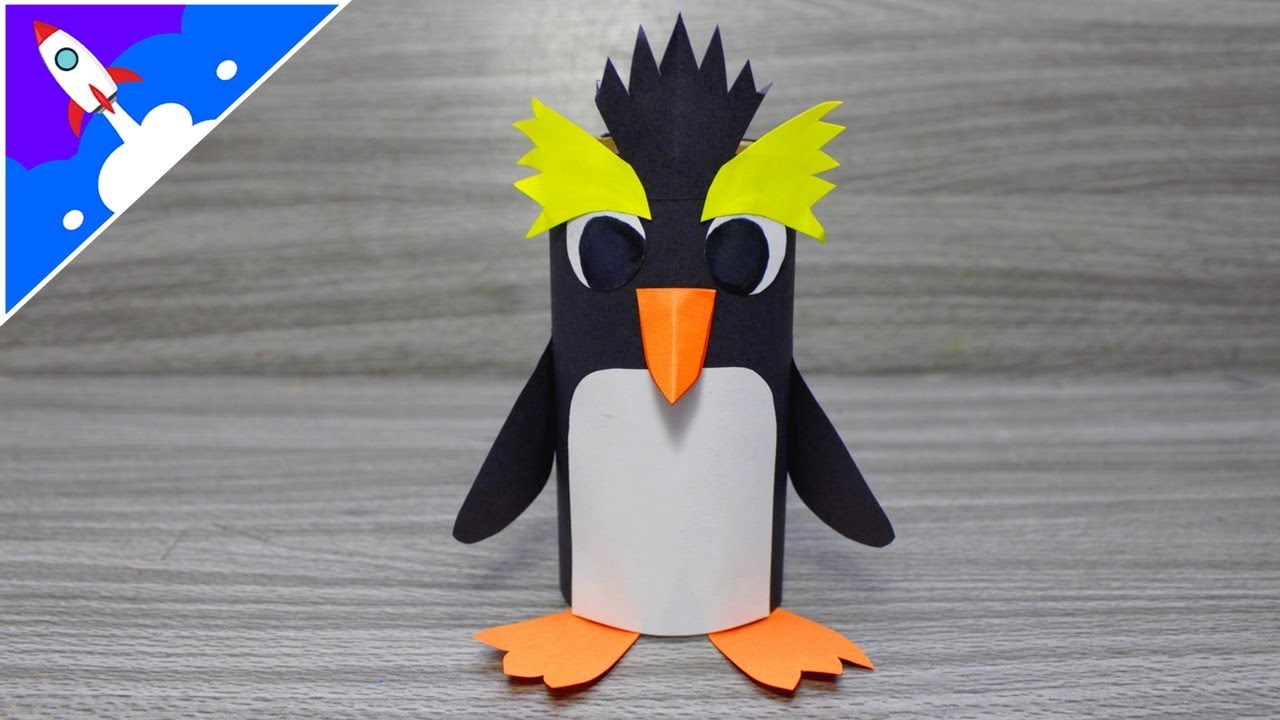 Como fazer um pinguim de papel