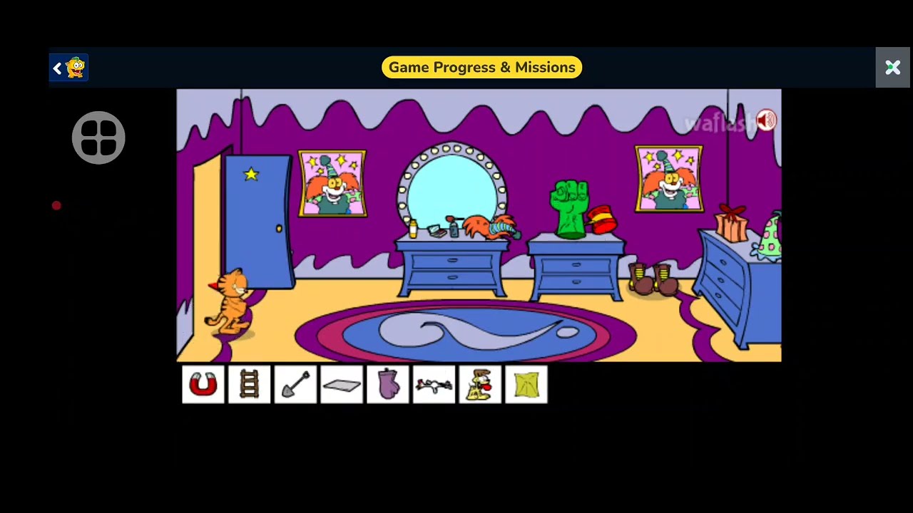 Él juego de Garfield.  El Gato Garfield crazy Rescue. Nececito tú ayuda para Garfield. Parte 2 