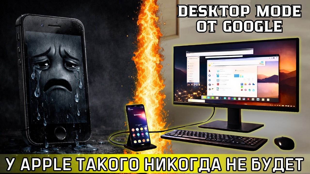 ТАКОГО В APPLE НИКОГДА НЕ БУДЕТ. GOOGLE PIXEL ANDROID DESKTOP MODE. ПОЛНЫЕ ВОЗМОЖНОСТИ РЕЖИМА ПК