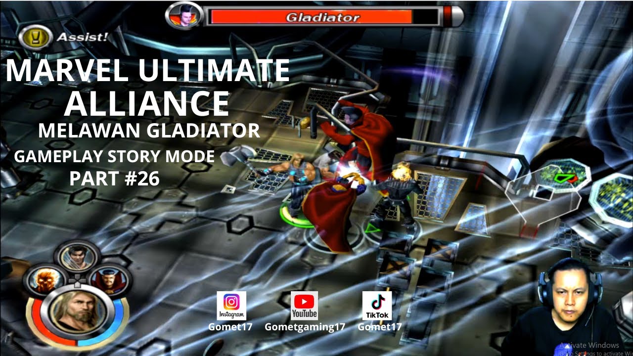 MARVEL ULTIMATE ALLIANCE GAMEPLAY PART 26 MELAWAN GLADIATOR #youtube #marvelultimatealliance #ps2
