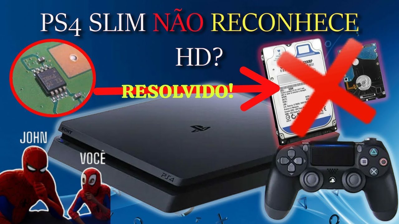 PS4 (CE-34335-8) NÃO RECONHECE HD? RESOLVIDO!