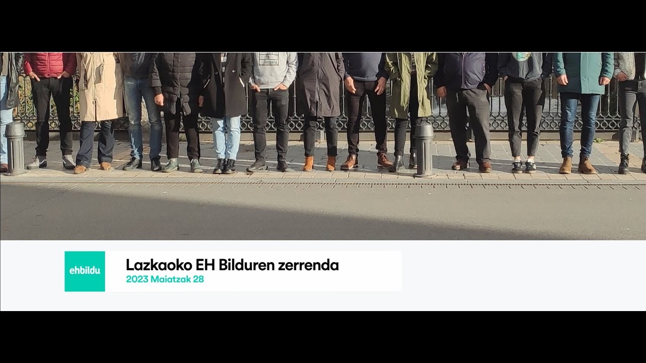 EH Bildu Lazkao 2023ko hauteskundeetako zerrenda
