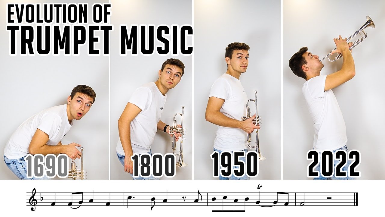 Evolution of Trumpet Music (1690 - 2024) with Sheet Music / Notes !