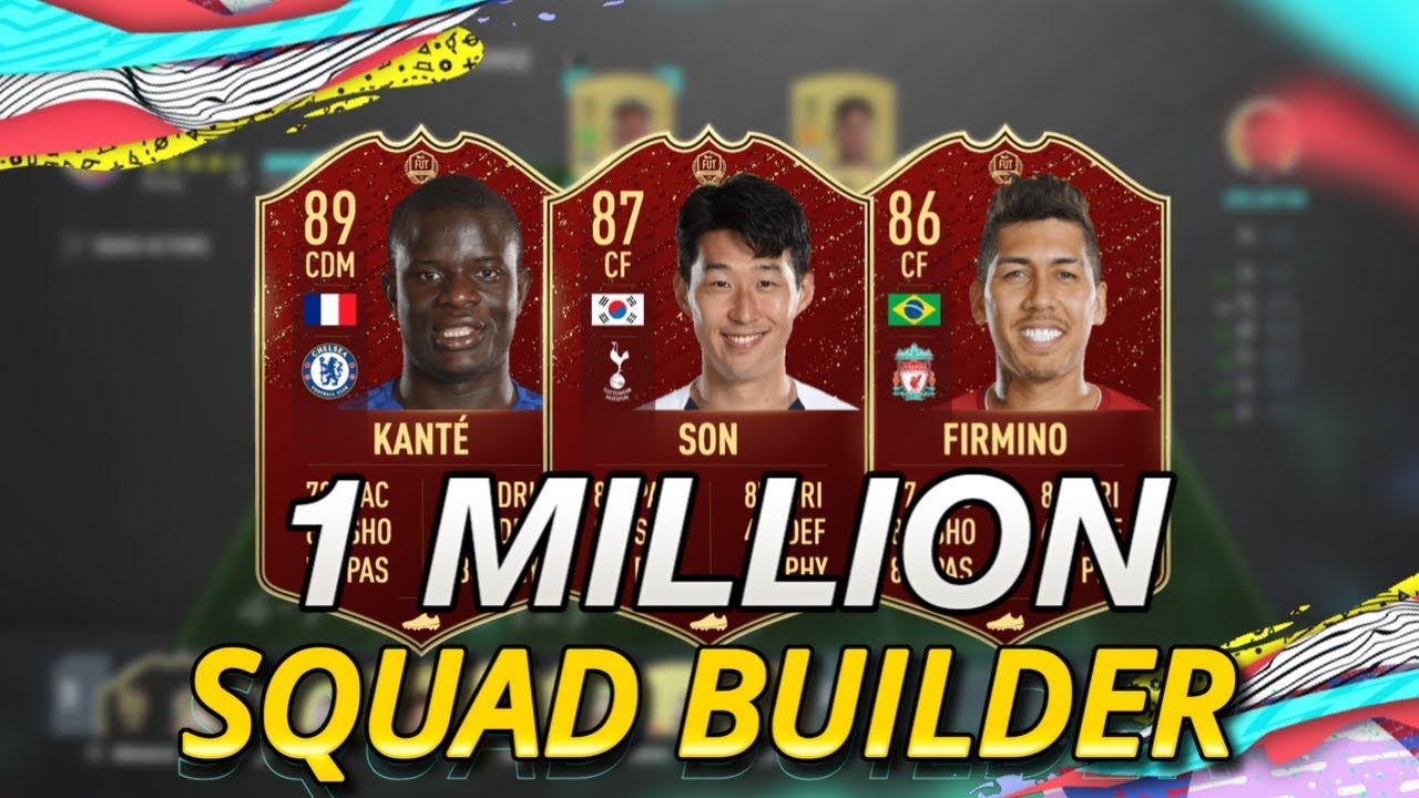 1 MILLION COIN SQUAD BUILDER! FIFA 20 Ultimate Team