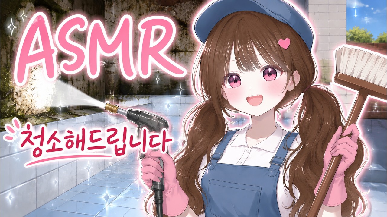 ASMRㅣ잠이 솔솔 오는 청소 게임 이거 재밌네..?ㅣ파워워시 시뮬레이터