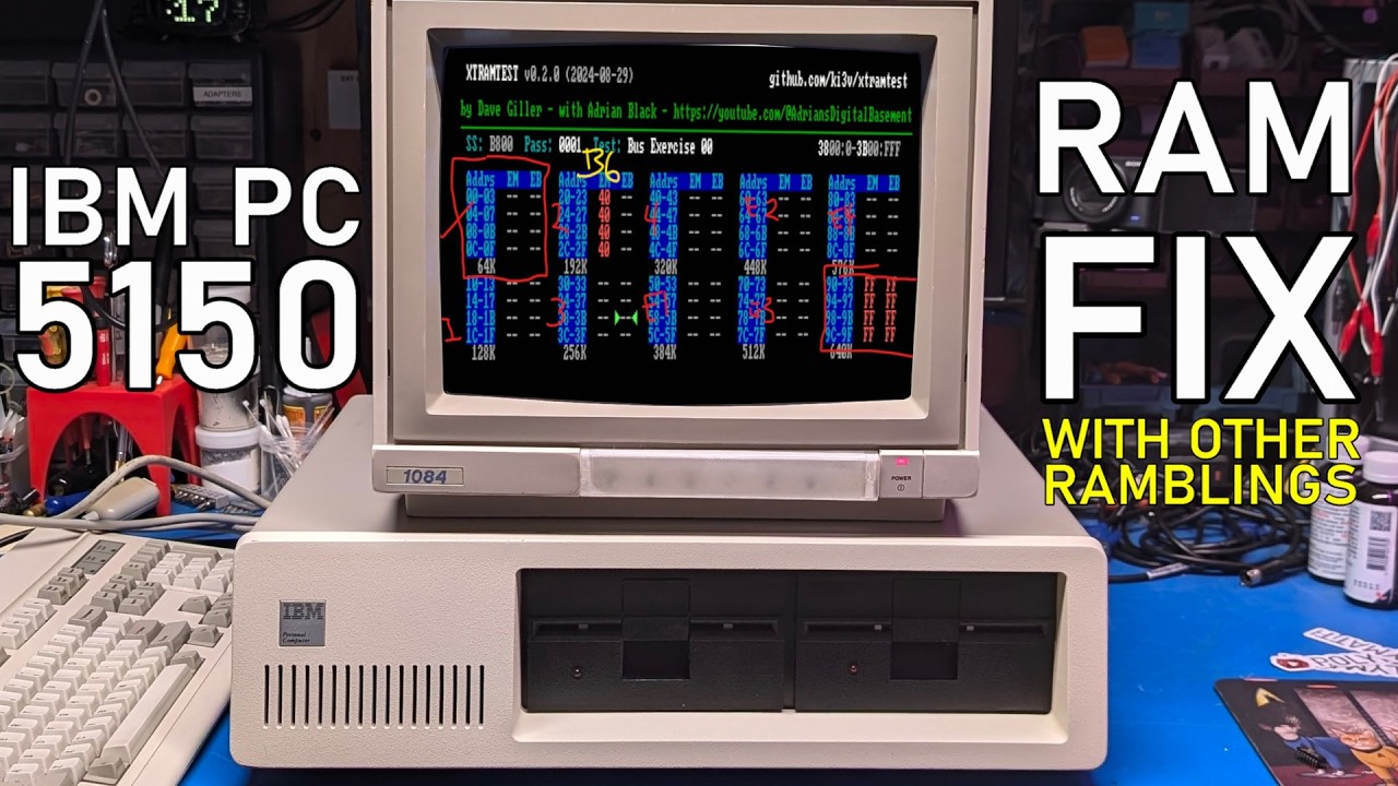 IBM PC 5150 repair: Bad RAM / parity errors