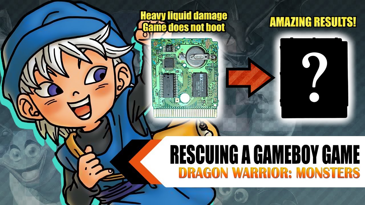 SAVED from Liquid Damage! Dragon Warrior Monsters GBC PCB Swap Restoration.