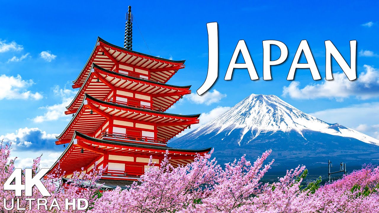 JAPAN 4K (UHD) - Amazing Beautiful Nature Scenery with Relaxing Music - 4K VIDEO ULTRA HD