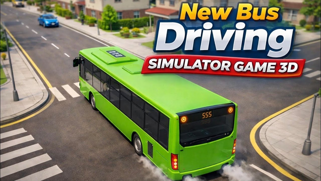 New Launch Game 17 Feb 2026. Bus Driving Simulator Game 3D. Driving Buses, Trucks, Bikes, Cycles.
