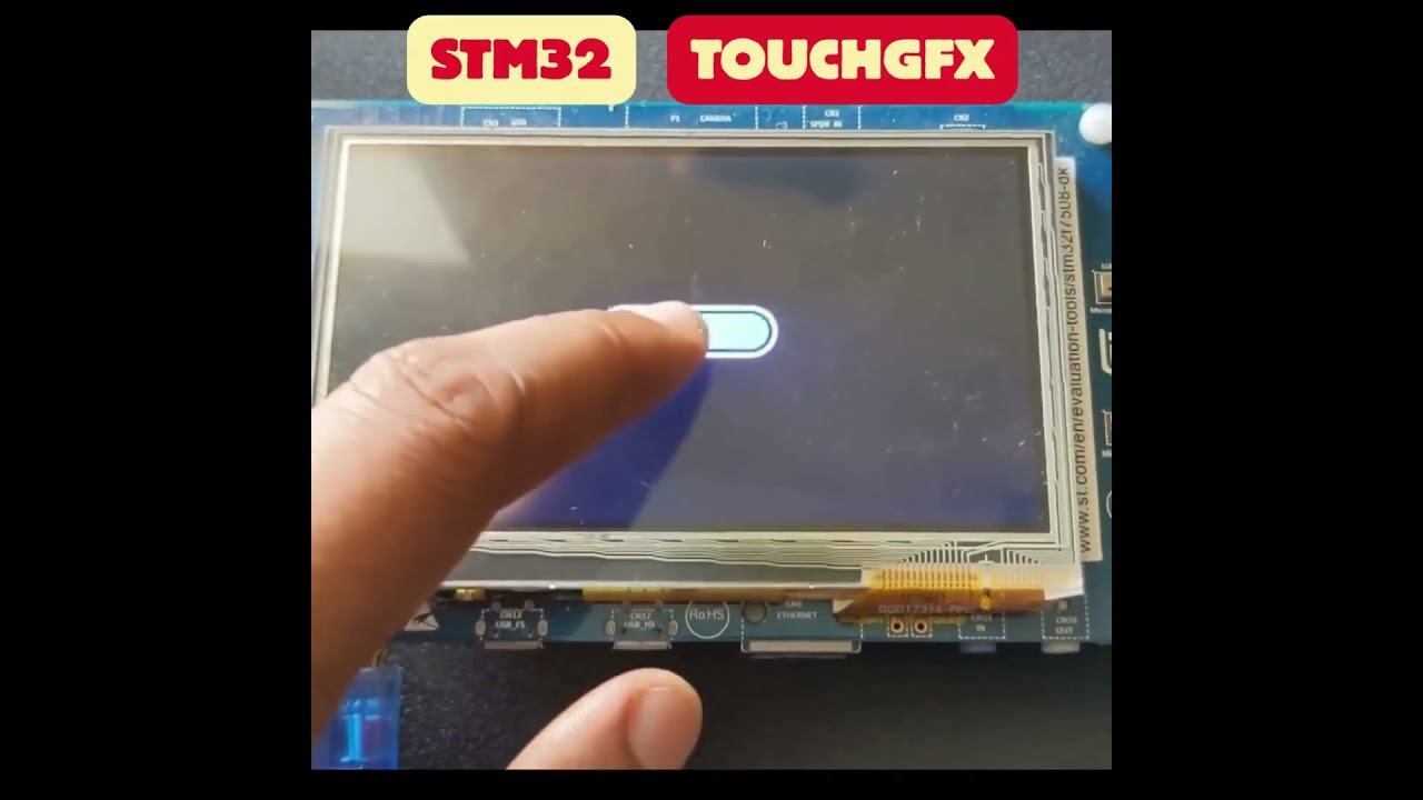 Build your first project with STM32 TouchGFX 🖥️ #stm32 #embeddedsystems #microcontroller #display