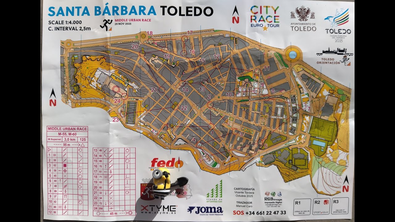 Toledo City Race weekend Day 1 Middle Distance Orienteering at Santa Barbara 29 November 2025