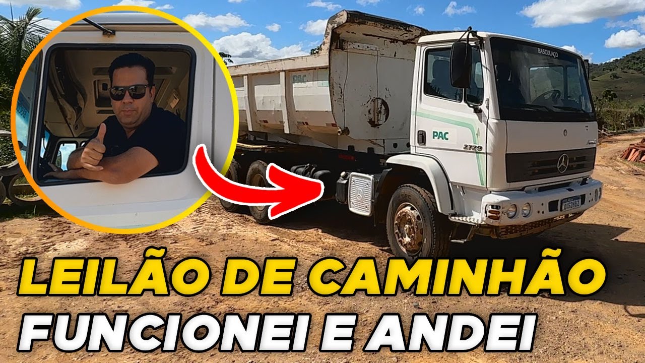 ACHEI DUAS PÉROLAS NESSE LEILÃO DE CAMINHÃO CAÇAMBA E PIPA