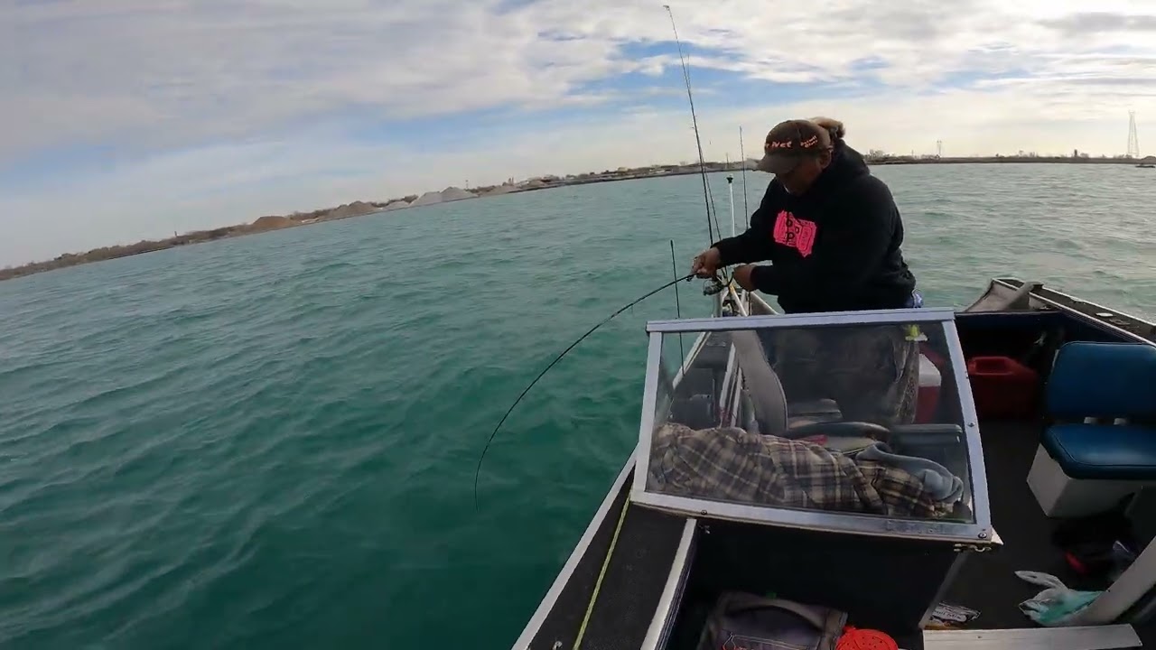 Biggest fish of the year !!@TeamF.A.F.O.DetroitRiver  #find #michigan #fishing 