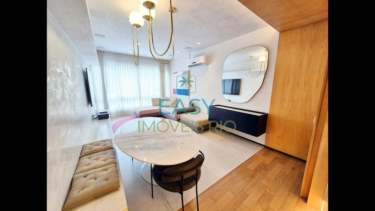 IMPECÁVEL LEBLON - Av. ATAULFO de PAIVA! MOBILIADO! 02 QUARTOS (01 SUÍTE) - 01 VAGA - PORTARIA 24h