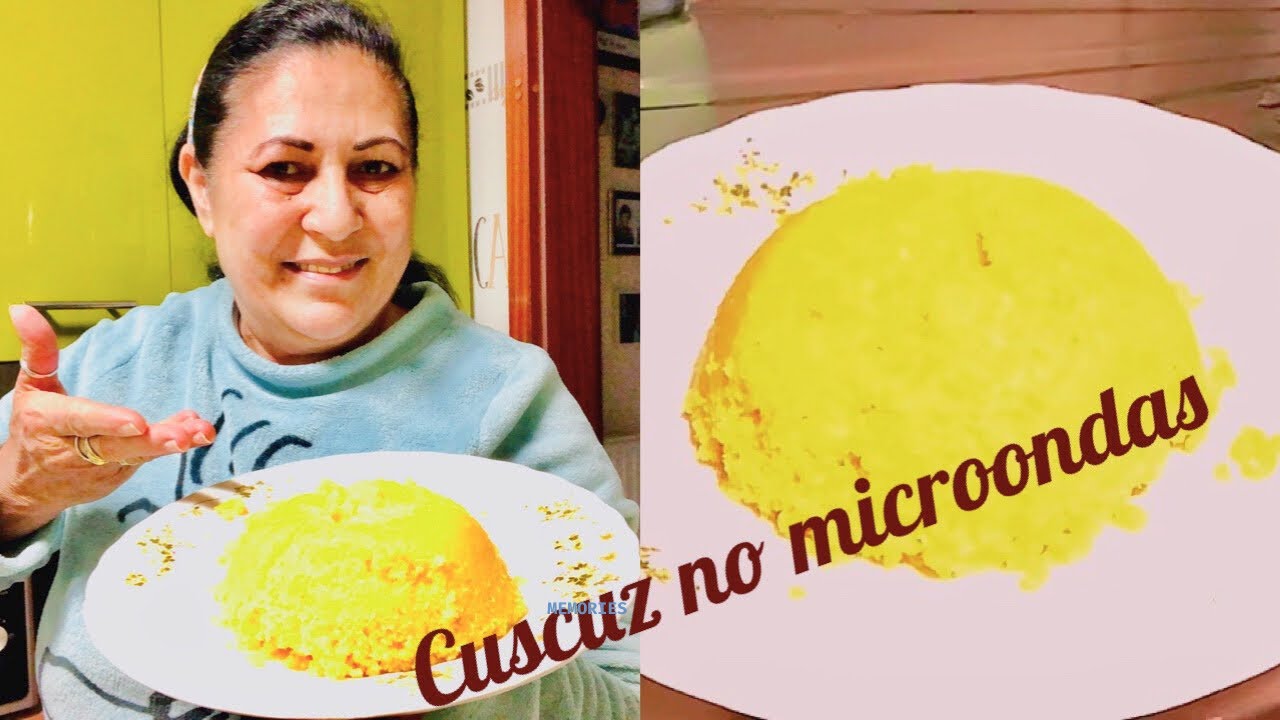 🌸🌺CUSCUZ no MICROONDAS em apenas DOIS MINUTOS e meio. MAIS RÁPIDO NÃO EXISTE!